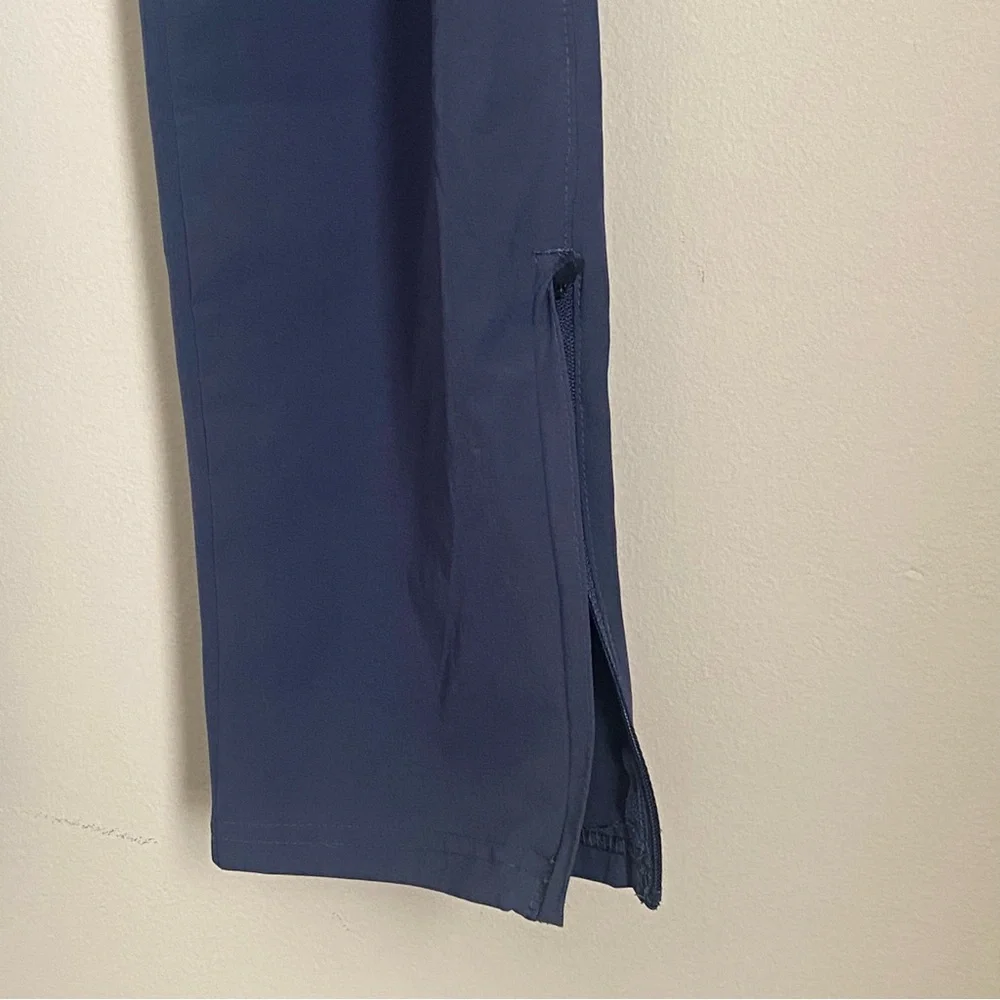 Berkley Jensen men’s active pant size Large Blue zipper cuff elastic waist